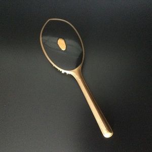 Antique Brass & Black Hairbrush
